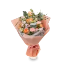 kytice růží, karafiátu a matthiol